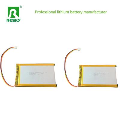 China 605080 Lithium Polymer Battery Pack 3.7V 7.4V 3000mAh Rechargeable Lipo Battery for sale