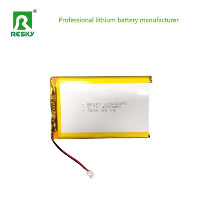 China 606090 Lithium Polymer Battery Cell 3.7V 4000mAh Power Li-ion Li-Polymer Battery for sale