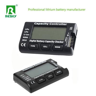 China RC Accessories LCD Display 2-6s Lithium Battery Voltage Meter Tester Balancer for sale