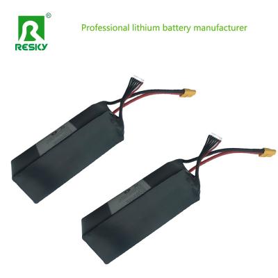 China Drone RC Lithium Battery 4s 3s 11.1V 14.8V 22.2V 2200mAh 35c Li-Polymer Battery for sale