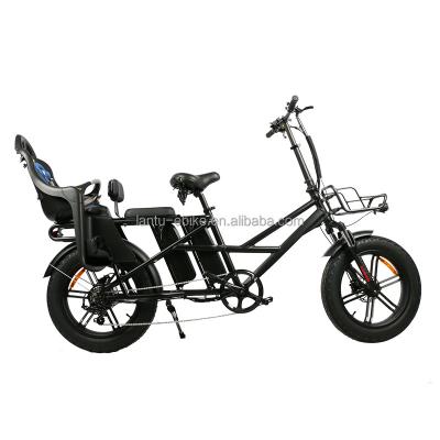 China Lantu Ebike family cargo e-bike 500 watt electric cargo bike electric food delivery bike for sale