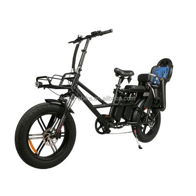 China Lantu Ebike food delivery bike electric bicycle cargo e-bike with fat tyres for sale