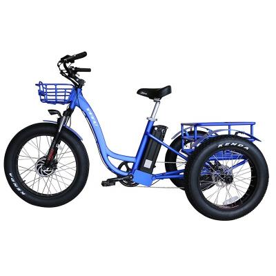 China Lantu Ebike 500w 20 inch three wheel electric tricycle bike for sale