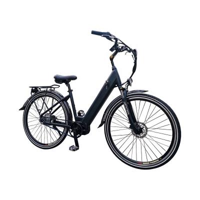 China Lantu Ebike 500w 750w electric bike woman bikes for women 26 bicycle mid drive belt drive e bike for sale