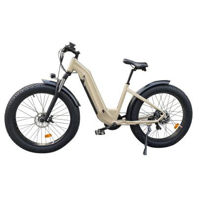 China Best selling 48v 500w 26 inch step thru green city off road hidden battery mountain fat tire electric e bike for women for sale