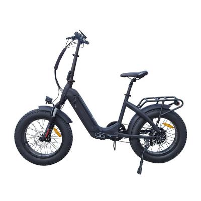 China Lantu Ebike OEM fat tire folding step through electric bicycle wholesale for sale