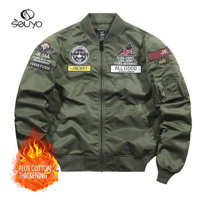 China Seuyo Bomber Jacket Custom Street Jacket Machine Repair Heavy QUICK DRY Embroidered Casual Jacket for sale