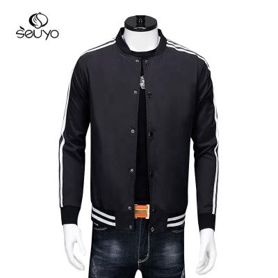 China Seuyo Style Varsity Jackets Men's Korean Style QUICK DRY Student Jacket Couple Loose Three-bar Baseball Clothing Sportswear for sale