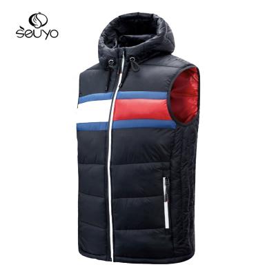 China Wholesale QUICK DRY Seuyo Youth Men's Youth Men's Life Jacket Color Block Hooded Stripper Vest Varsity Service Nylon Life Vest for sale