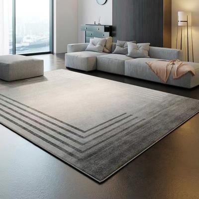 China Simple Light Luxury Non-slip Geometric Modern Home Bedroom Rug Abstract Large Blanket Lprinted Rug For Living Room for sale