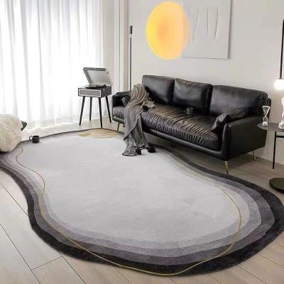 China Non Slip Irregular Blanket Printed Microfiber To Carpet Modern Popular Polyester Printed Rug 3d Blanket Non Slip Back Room Rugs for sale