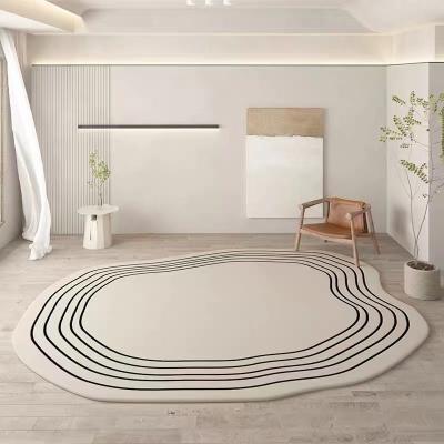 China Irregular Shape Non-slip Design Carpet 2022 New Custom New Non-slip Washable Logo Mat Floor Rugs Luxury for sale