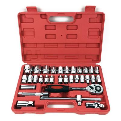 China Machine and Car Repairing 50BV30 Heat Treatment 32pcs Ratchet Wrench Socket Set for sale