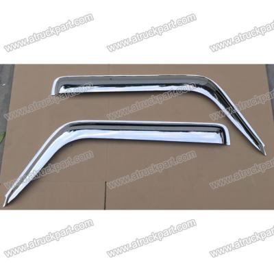 China Chrome Visor For ISUZU NQR NKR 150 600P Truck Spare Body Parts for sale