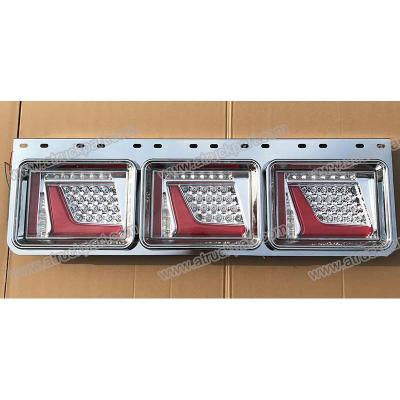 China Chrome Truck Tail Lamp LED 900*280*105MM For HINO ISUZU FUSO NISSAN UD Truck for sale