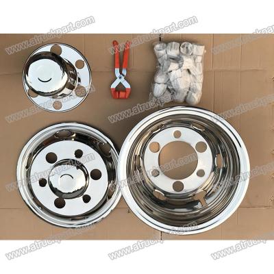 China Chrome Wheel Cover 17.5inch 6holes PCD222mm For HINO ISUZU FUSO NISSAN UD Truck for sale