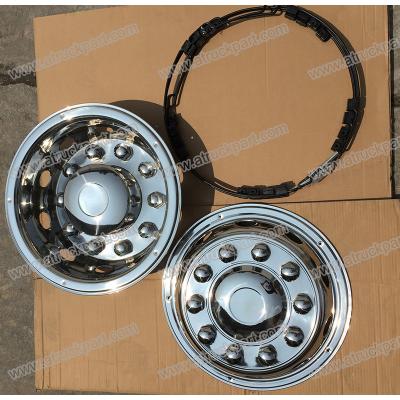 China Chrome Wheel Cover 22.5inch 10holes PCD285.75/335mm For HINO ISUZU FUSO NISSAN UD Truck for sale