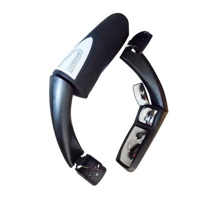 China bus spare parts bus coach rearview electric mirror side mirror with lamp for sale