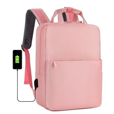 China 2021 new style anti-theft women's laptop backpack trend fashion simple leisure universal nylon backpack for sale