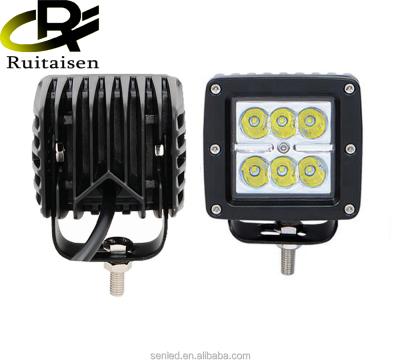 China Aluminum alloy Ruitaisen 3 inch 18w 12V h4 led headlight car led work light for 4x4 road accessories for sale