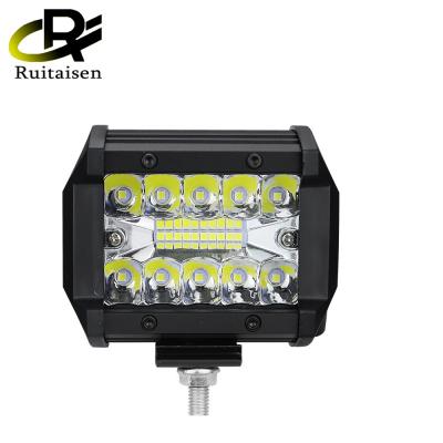 China IP67 Inch 20 LED 60W Plastic New 4 LED Work Light Automotive Off-Road Vehicle Modified Spotlight Waterproof for sale