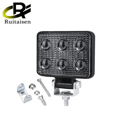 China 6pcs Square 4 Inch Aluminum Housing Die-Cast Super Bright Beads Spotlights Modified Lights 4*4Auto Offroad Led Work Light 12v for sale