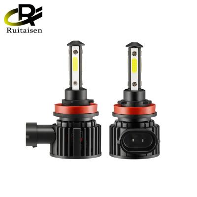 China Aluminum F8 3D LED Headlight Head Bulbs 12V 6000K White 8000K 360 Degree H11 LED Lamp Auto Car Fog Lights for sale