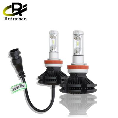 China X3 ZES Car LED 9006 Auto Fog Light 3000K/6500K/8000K Aluminum Conversion Kit Lights 50W 6000LM H1 H11 HB3 9005 for sale