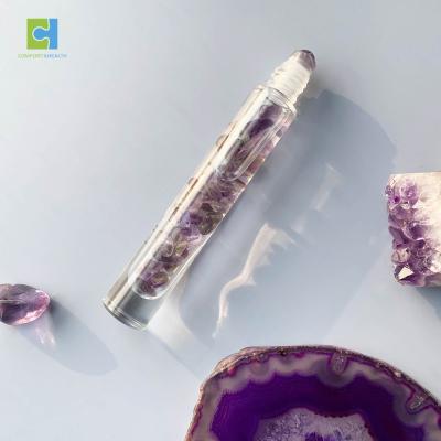 China Personal Care Custom15ml 10ml Natural Essential Oil Roller Crystal Bottle for sale