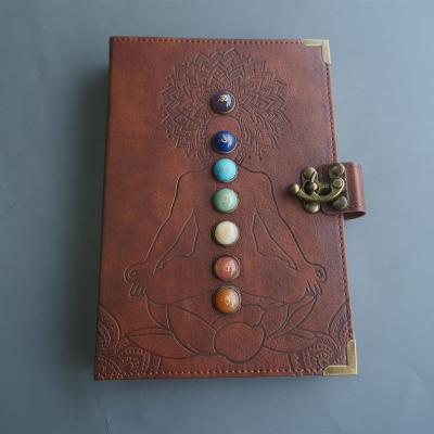 China Original Promotional Paper Animal Free Leather Original Witchcraft Crystal Chakra Notebook Eco-friendly for sale