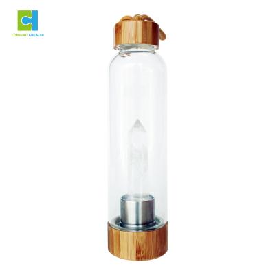 China Diamond Inside Elixir Viable Crystal Water Bottle for sale