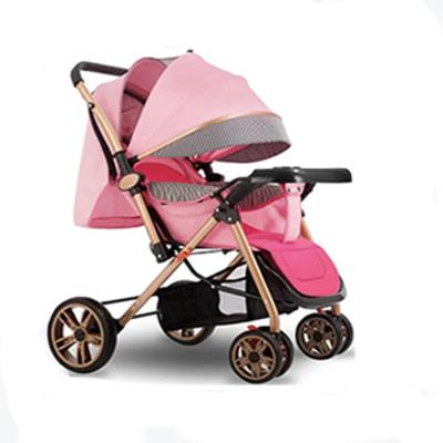 China China Zimu Factory Wholesale Baby Carriage Luxury Front and Foam Wheeled Baby Carriage Lotus Pink for sale