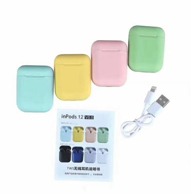 China With Auto Charging Window Auto Auriculares Tws I12 Audifonos Wireless Earbuds I12 High Quality Pro Power Bank Case Inpods Earphones for sale