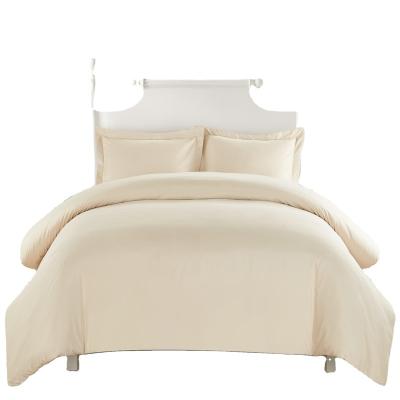 China Nondisposable high quality solid color 3pcs duvet cover set, ultra soft microfiber for sale