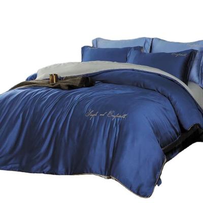 China Classic high quality luxury 4pcs bedding set, solid color, soft bed comforter set for sale