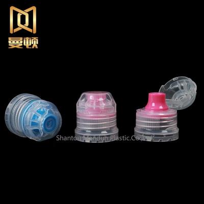 China Non Spill High Quality Mandun 28mm 30mm Spout For Plastic Caps Lids Sports Drinks Honey Water Bottle Cap Flip Top Cap for sale