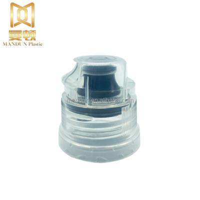 China Non Spill 28mm Plastic Spout Cap For Drinking Bottle With Silicone Valve for sale