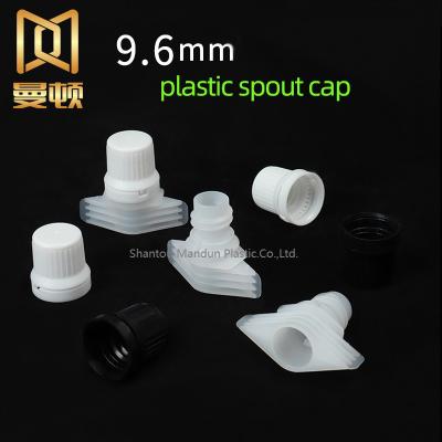 China 9.6mm Non Spill Non Spill Bag Spout With Cap Assembled Doypack Nozzle Cap Lids, Caps, Closures Plastic Spout Cap for sale