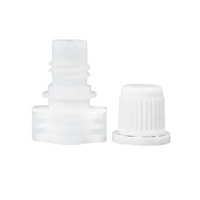 China Non Spill Hot Sale 8.2mm Leak Proof PE Spout Cap For Cosmetic Jelly Pouch for sale