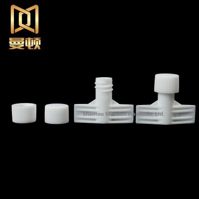 China Non Spill Mandun High Quality Doypack Lids Plastic Screw Cap 5mm For Skin Care Or Beauty Products Nozzle Plastic Spout Cap for sale