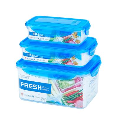 China 3 Pcs /Set Clear Fridge Organizer PP Microwavable Silicone Food Microwavable Storage Containers For Fresh Kitchen for sale