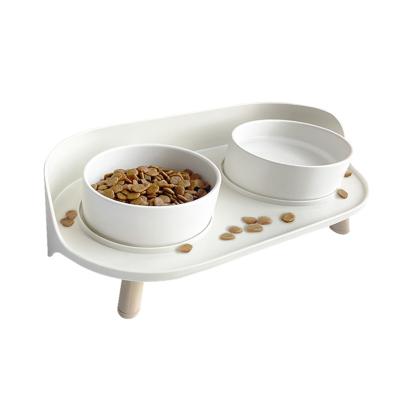 China Sustainable Factory China Double Ceramic Expanded Cat Food And Water Bowls for sale