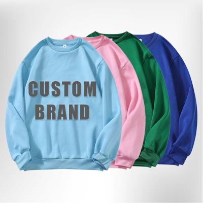 China Custom Wholesale Drop Shoulder OEM Crewneck Sweatshirts Breathable Cotton Oversized for sale