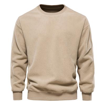 China 2022 Men's Fleece Breathable Fleece Inside Crewneck 100% Cotton Heavy Pullover Jumper Men Sweatshirt for sale