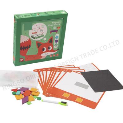 China Education 2021 popular puzzle games for children educational manipulative toys magnetic box for sale