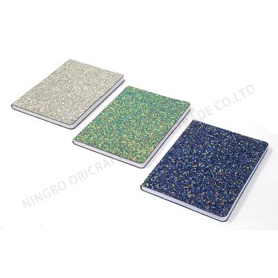 China Cheap INSTANT GLITTER COVER notebook, instant glitter, custom a5 journal for sale