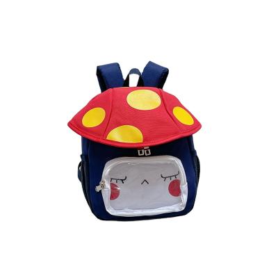 China 2022 Other New 3D Cartoon Cute Mushroom Neoprene Waterproof Schoolbag Children Backpack for sale