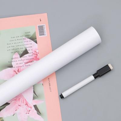 China Writing utensils toys 2021 eco-friendly self-adhesive whiteboards plastic PET film wall sticker roll dry erase white board film sticker for sale