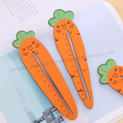 China Stationery Wooden Ruler Wooden Ruler Logo Engraved Natural Material for sale