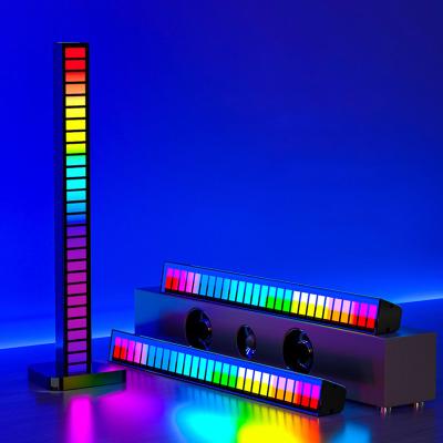 China Light Bar 32 Bit RGB Modern Reactive Dynamic Voice Band Rhythm Music Sound Control LED Light Up Lamp Sensitive Music Selection for sale